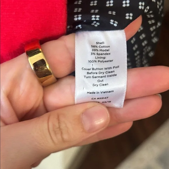 Talbots Aberdeen Vibrant Red Blazer - Picture 5 of 5